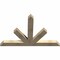 Ekena Millwork Saratoga Rough Sawn Timber Gable Bracket, Douglas Fir, 72"W x 48"H x 4"D x 6"F, 16/12 Pitch GBW072X48X0406SAR00RDF - alternate 4